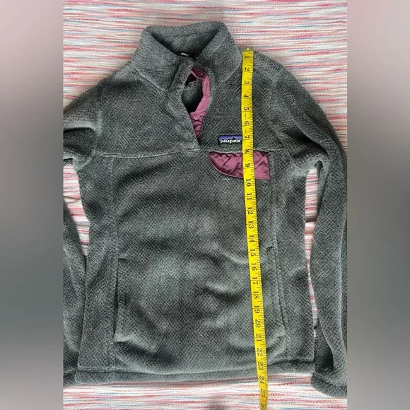 Patagonia Re-Tool Snap T Gray Fleece Pullover Small - Picture 7 of 7